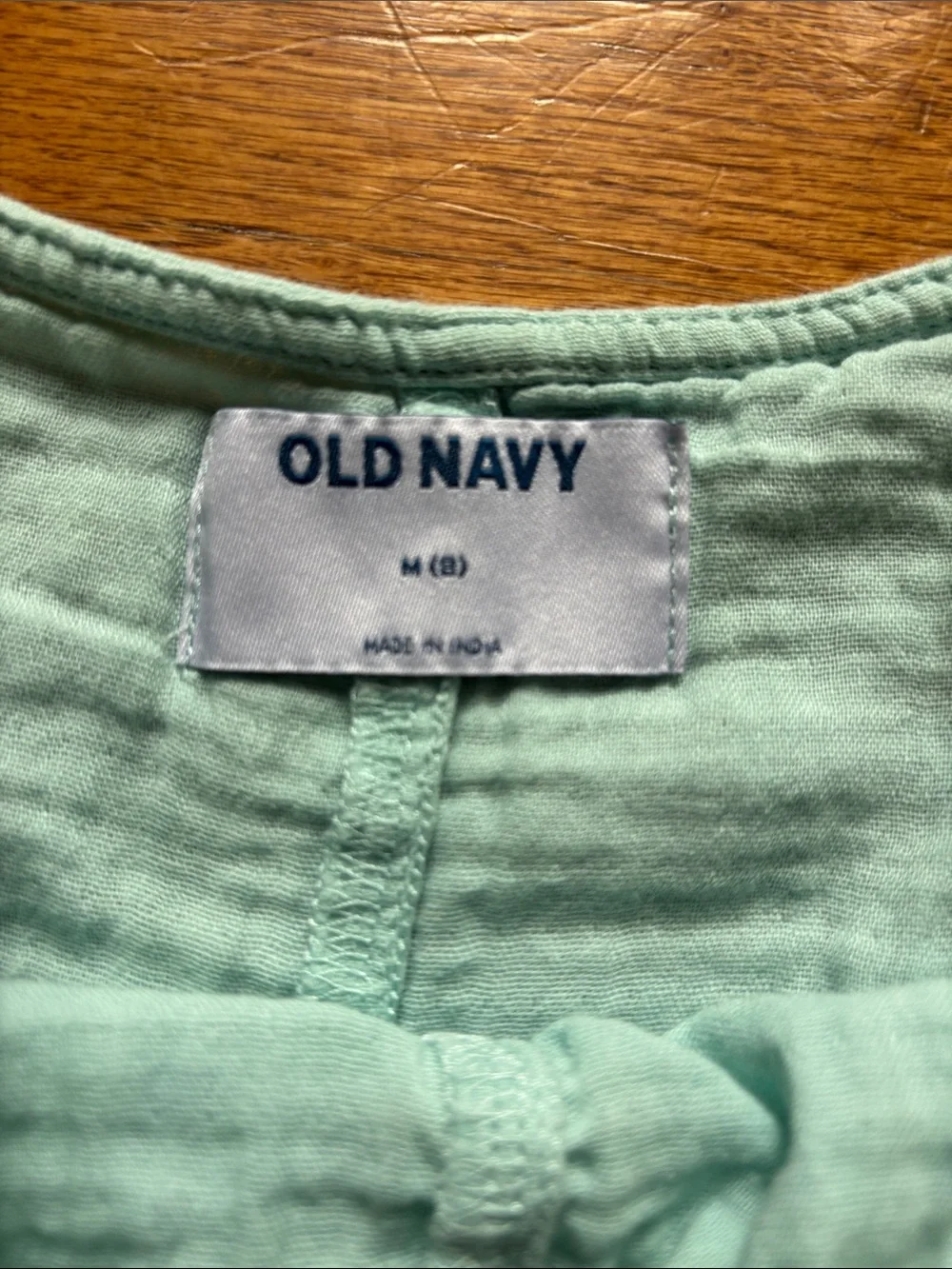Kids Blue-Green Cotton Romper - Brand: old Navy
